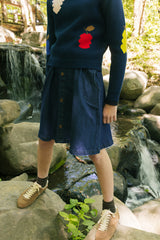 CREW KIDS LOUISE BUTTON DOWN SKIRT