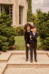 LITTLE PARNI VELOUR BLAZER