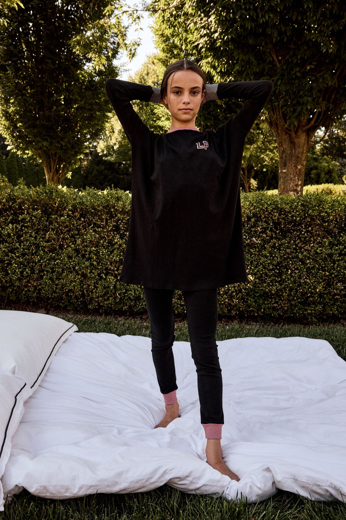 LITTLE PARNI 2PC VARSITY TEEN PAJAMAS