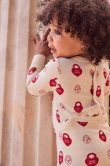 LITTLE PARNI 2PC "LP" SIGNATURE FOOTIE WITH BEANIE SET
