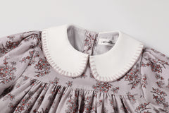 NOU NELLE 2PC CORDUROY FLORAL DRESS AND CARDIGAN