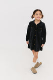 CREW KIDS VELOUR SHIRT DRESS