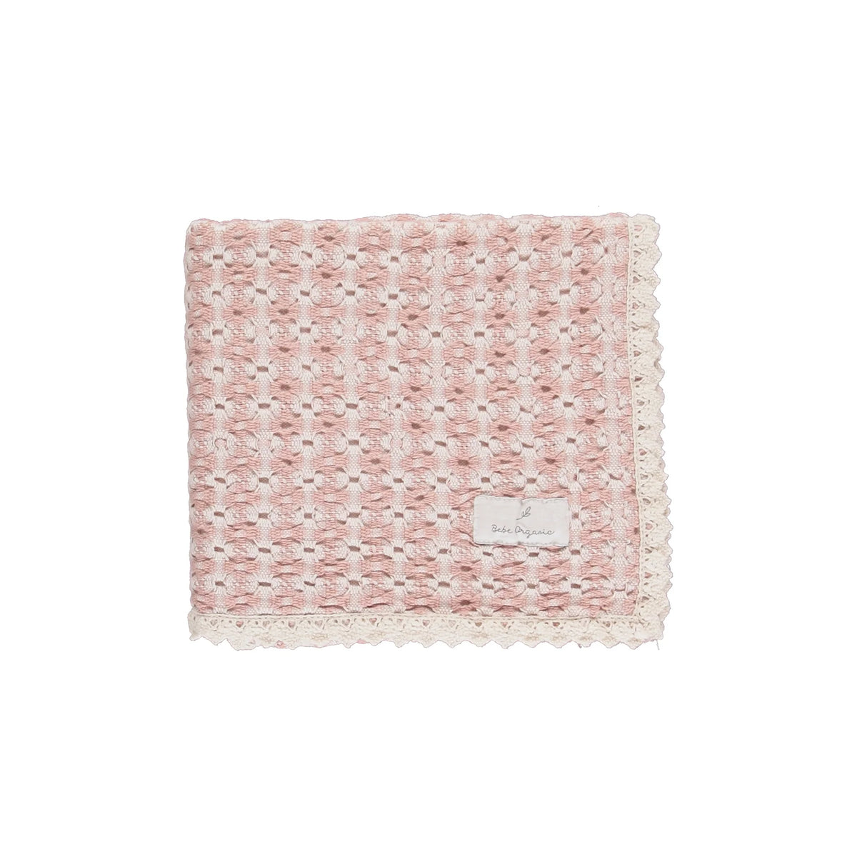 BEBE ORGANIC RETRO CROCHET BLANKET