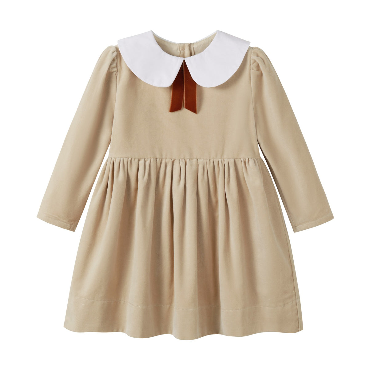 NOU NELLE CRUSHED VELOUR TIE DRESS
