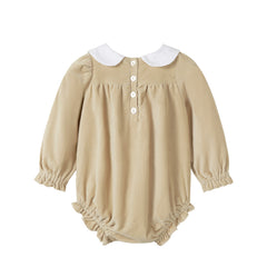 NOU NELLE CRUSHED VELOUR TIE ROMPER