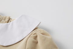 NOU NELLE CRUSHED VELOUR TIE ROMPER