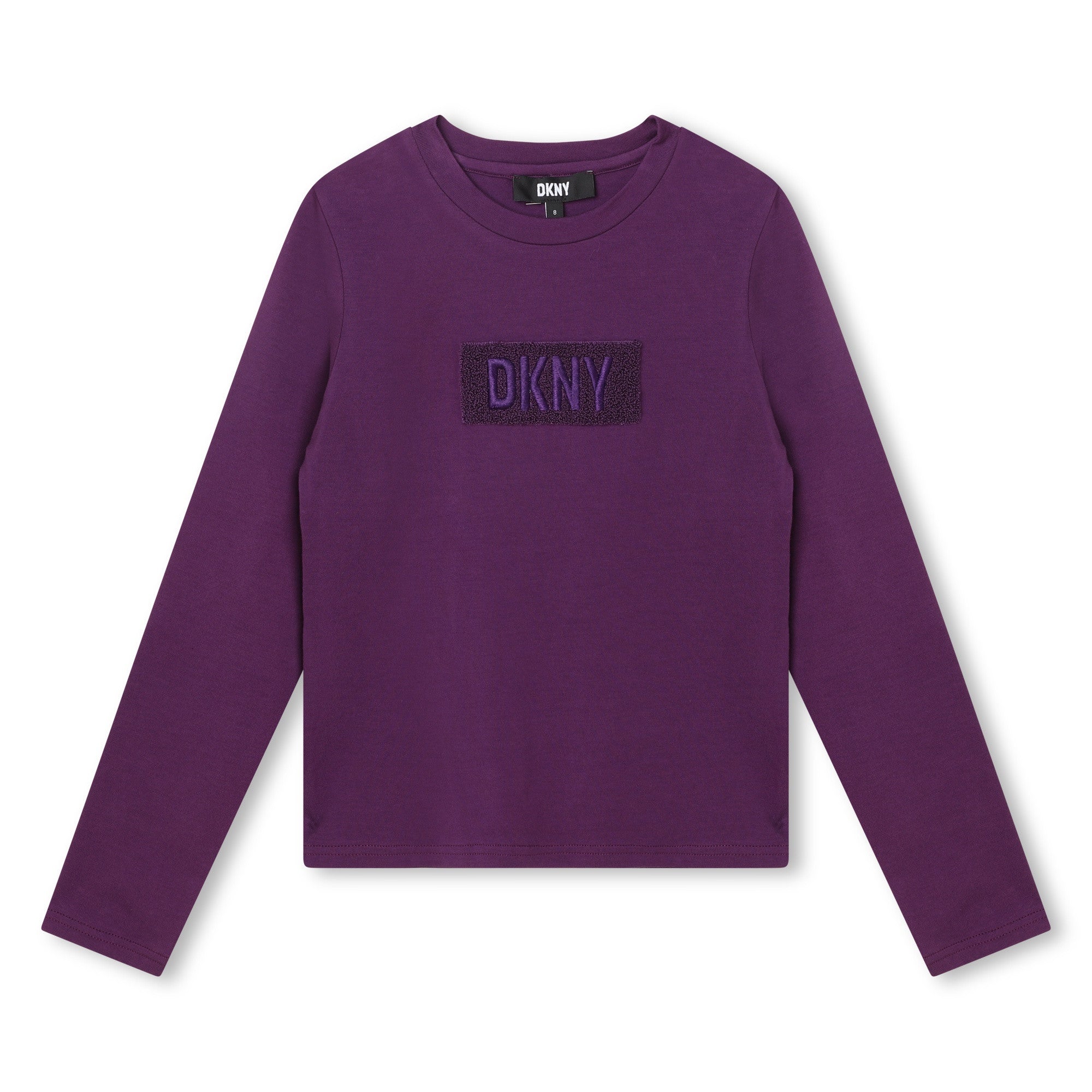 DKNY LS TEE BRANDED EMBR. PATCH AT FRONT