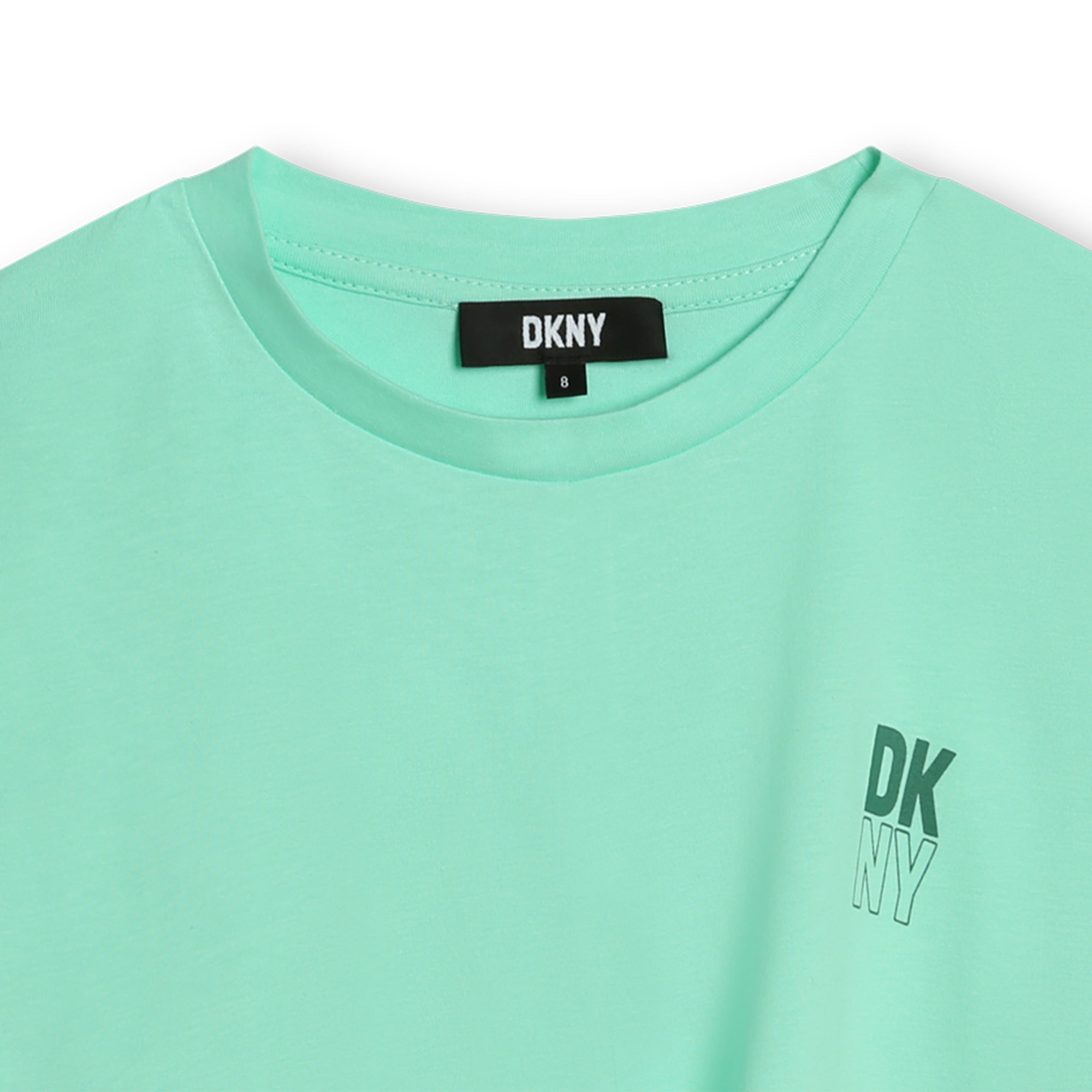 DKNY SS CROPPED TEE WITH TWISTED FRONT