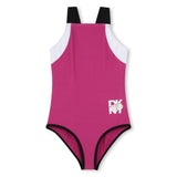 DKNY COLORBLOCK ONE PIECE BATHING SUIT