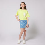 DKNY SHORT SLEEVE OVER SIZE POCKET GARPHIC ON SIDE