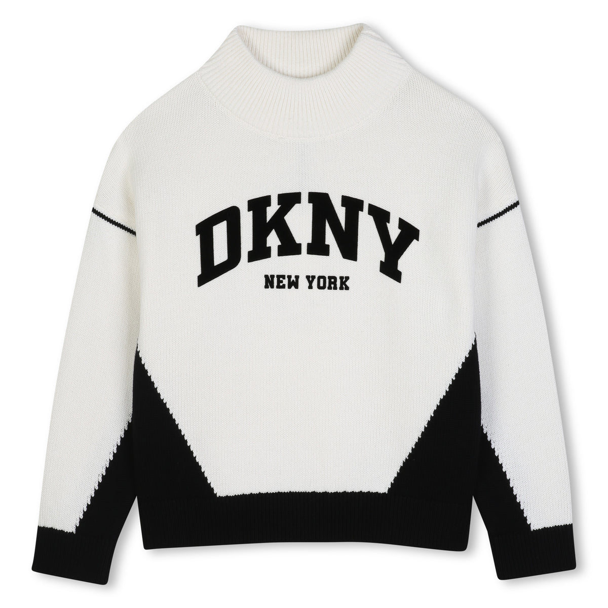 DKNY KNIT PULLOVER DKNY LOGO SWEATER