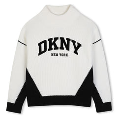 DKNY KNIT PULLOVER DKNY LOGO SWEATER