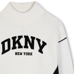 DKNY KNIT PULLOVER DKNY LOGO SWEATER