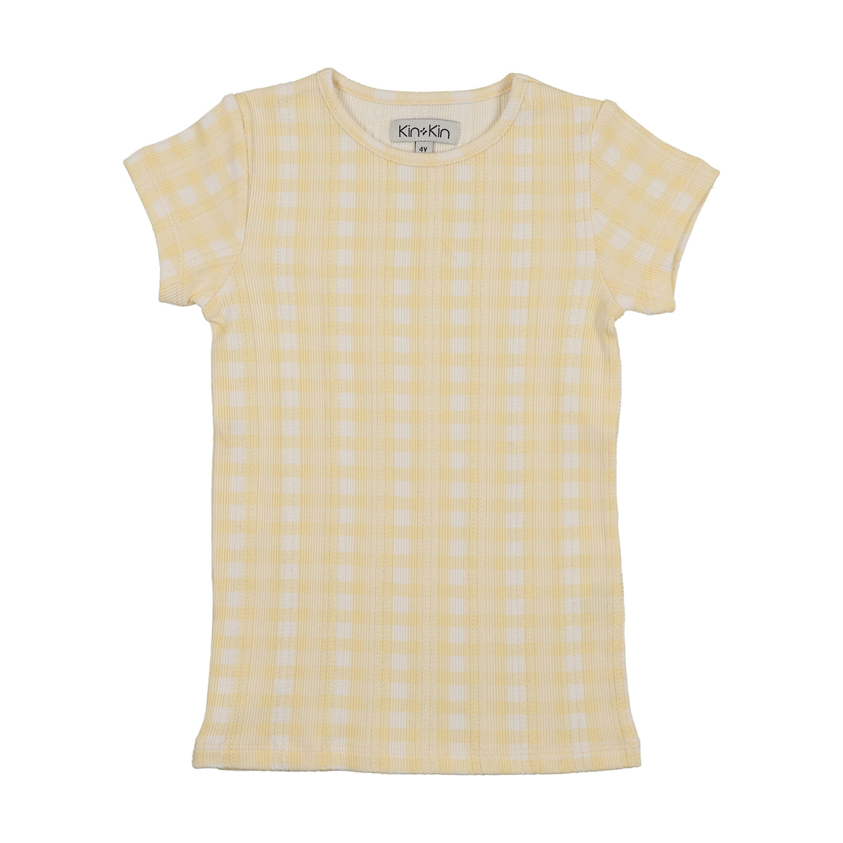 KIN KIN GINGHAM S/S T-SHIRT