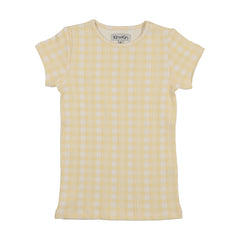 KIN KIN GINGHAM S/S T-SHIRT