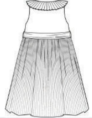 JACADI DAPHNE PLEATED COLLAR BOW JUMPER