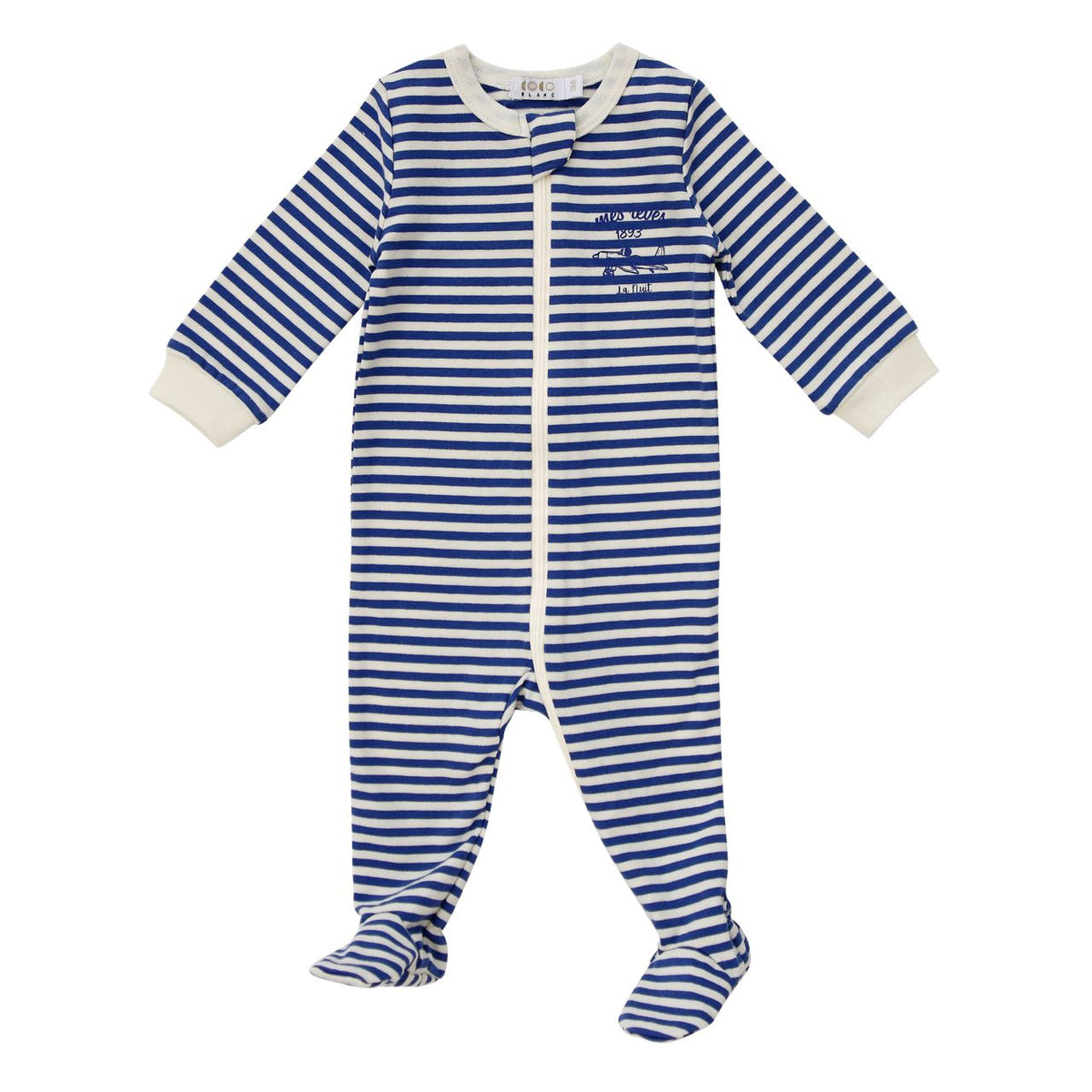 COCO BLANC STRIPED FOOTIE