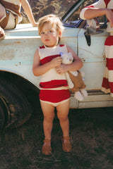 COCO BLANC 2PC STRIPED TANK BLOOMER SET