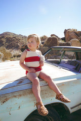 COCO BLANC 2PC STRIPED TANK BLOOMER SET