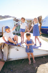 COCO BLANC PRINTED DENIM JUMPER