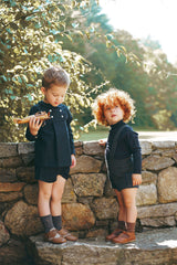 LE BOURDON 2PC WOOL BUTTON DETAIL SET