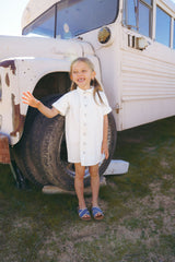 COCO BLANC SS BUTTON DOWN COLLAR DRESS