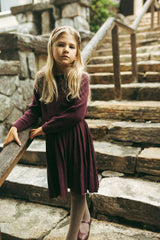 SWEET THREADS 2PC HERITAGE COLLARED KNIT TOP WITH PLEATED KNIT SKIRT