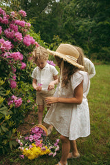 ANALOGIE SUNNY BLOSSOMS SS FLUTTER DRESS