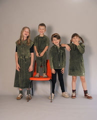 KIX WASHED RAW EDGE SWEATDRESS