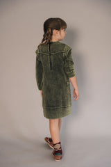 KIX WASHED RAW EDGE SWEATDRESS