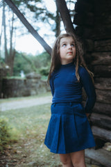 FARREN & ME DEMIM PLEATED SKIRT