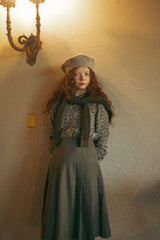 SWEET THREADS 3PC KNIT CARDIGAN,BLOUSE WITH BUTTON WAIST SKIRT
