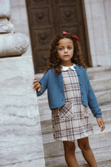 COCO BLANC PLAID ALINE DRESS