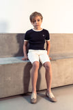 BLUMINT S/S TRIM RIBBED SWEATER
