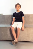 BLUMINT S/S TRIM RIBBED SWEATER