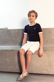 BLUMINT S/S TRIM RIBBED SWEATER