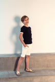 BLUMINT S/S TRIM RIBBED SWEATER