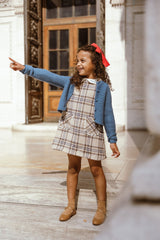 COCO BLANC PLAID ALINE DRESS