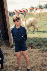 MINI NOD 2PC SHIRT WITH OVERALLS