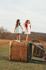 PAPILLON CHEST SMOCKED PETER PAN COLLAR DRESS