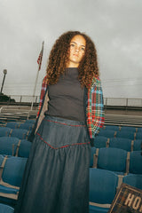 FROO STYLE PREPPY PLAID CARDIGAN