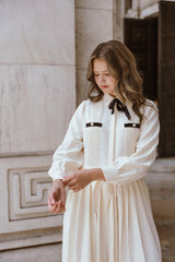 COCO BLANC PLEATED DRESS