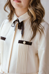 COCO BLANC PLEATED DRESS