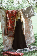 GEM MOCK NECK WOOL DRESS