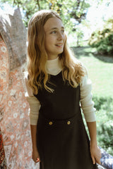 GEM MOCK NECK WOOL DRESS