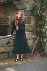 URBAN EDGE CORD PANELED SKIRT