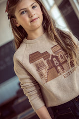 COCO BLANC GRAPHIC SWEATER