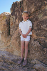 COCO BLANC CROCHET POLO