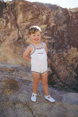 COCO BLANC CROCHET ROMPER