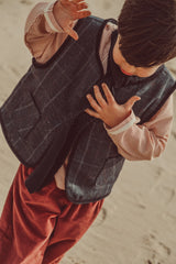 THE LITTLE POETS TITO PLAID VEST